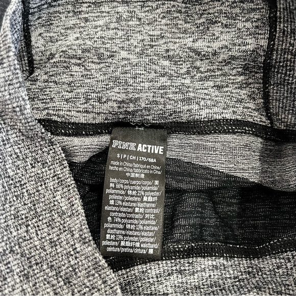 PINK Active Victoria's Secret Seamless Heathered Black Leggings Size Small - Picture 7 of 7